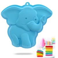 silicone bakeware mold cake pastry molds 3d elephant shape decoration tools diy baking dessert mousse cake accessories tools