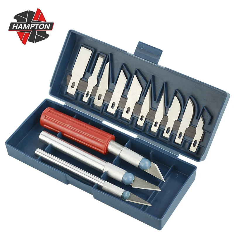 

13pcs/Set Engraving Knife 3 Knives with 10 Blade Replacement Carving Tool With Box Model Tool Making Kit Knife