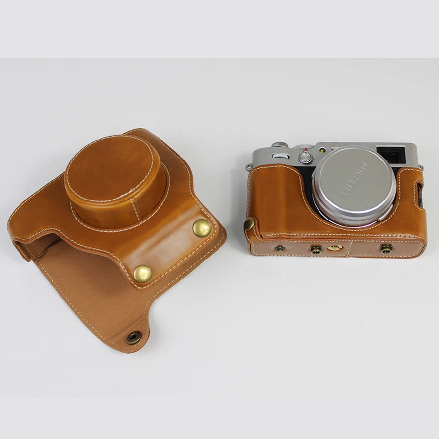 Новинка роскошный чехол из искусственной кожи для камеры Fujifilm Fuji X100V получехол