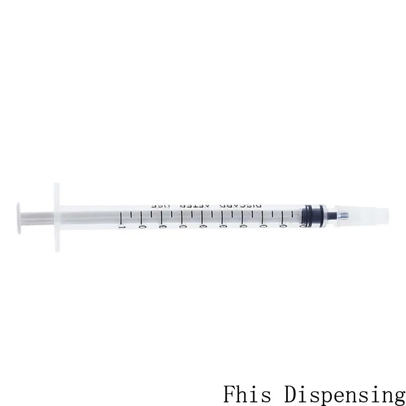 Оптовая продажа раздаточные шприцы 1cc 1 мл пластик с белым наконечником крышка