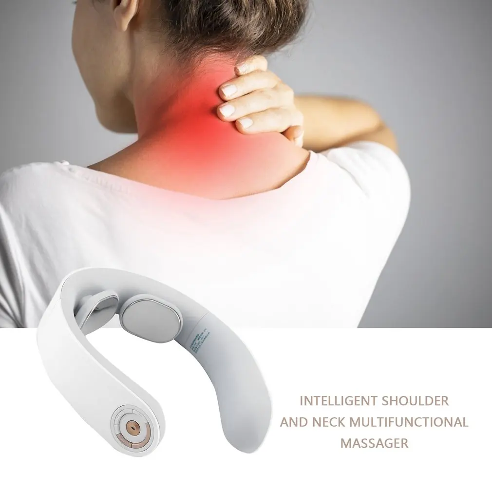 

Remote Neck Massager Shoulder Cervical Massager Multifunctional Electric Hot Compress Pulse Neck Protector Rechargeable Massage