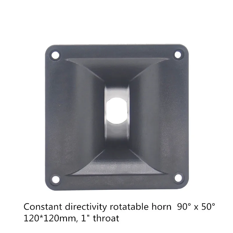 

2PC DJ Tweeter Speaker Horn 1" Throat 120*120 Car HiFi Piezo Treble For Home Theater Professional Audio Public Address System
