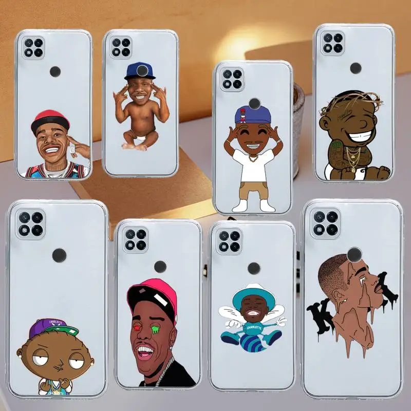 

DaBaby Suge Rapper boy Phone Case Transparent for Xiaomi redmi note x f poco 10 11 9 7 8 3 i t s pro cover shell coque