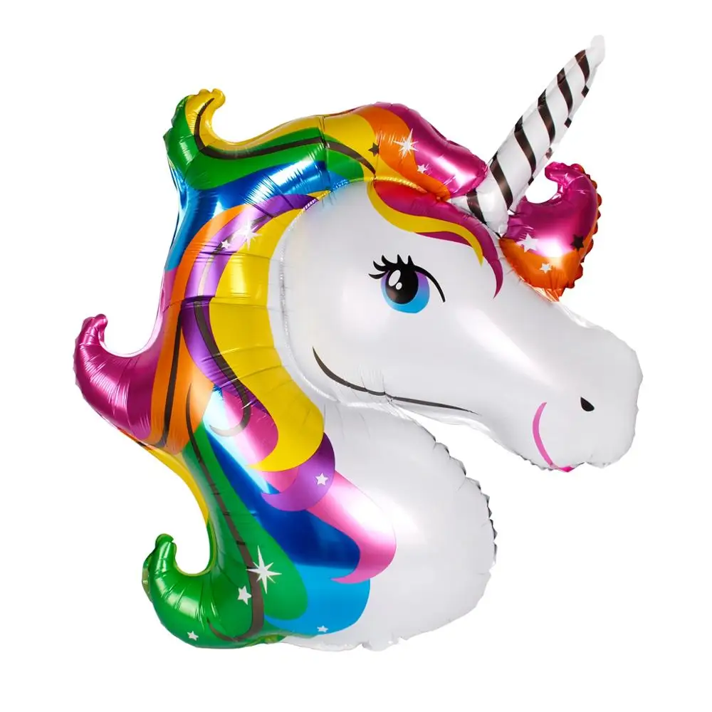Huiran единорог с днем рождения воздушные шары большой Радуга баллон Единорог балон