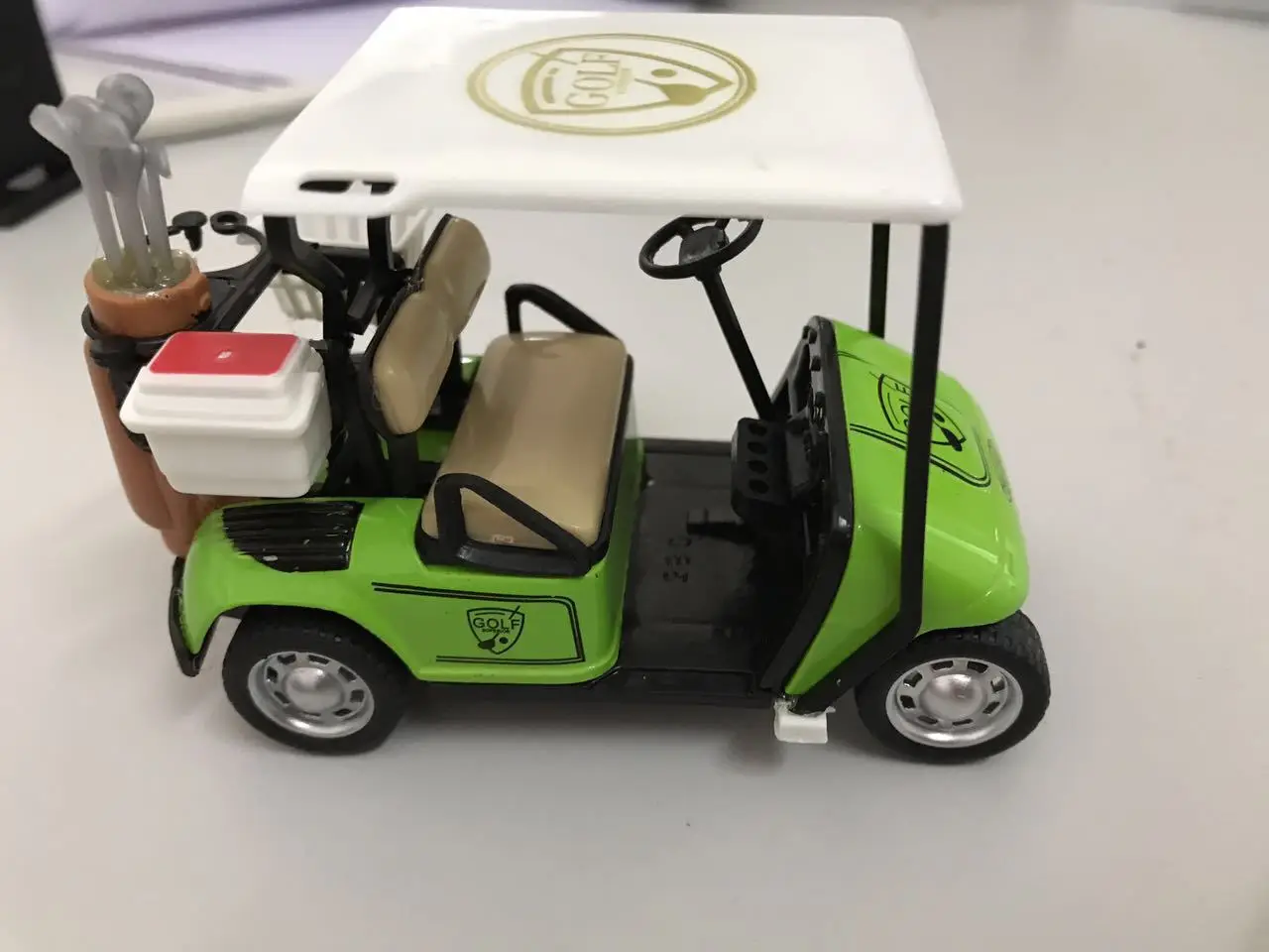 

Pull Back Golf Cart Alloy Children's Simulation Toy Car Model