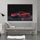 Современное искусство, принт постер Koenigsegg 2019 Jesko 1600 Вишневый красный выпуск Автомобильная настенная Картина на холсте Декор для гостиной