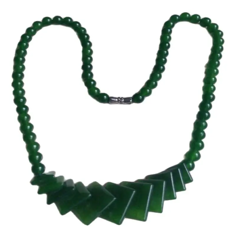 

Fashion Natural Green Jade Beads Jewelry Necklace
