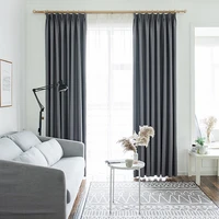 high quality blackout curtains for living room window treatment for bedroom solid silk fabric curtain drapes blinds home decor