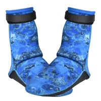 3mm non slip camouflage diving snorkeling surfing socks neoprene winter swimming socks diving shoes blue xsl
