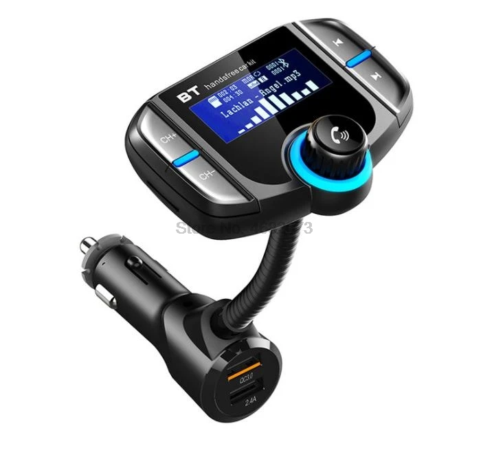 От DHL или Fedex 20 штук Bluetooth FM передатчик Беспроводной радио адаптер автомобильный