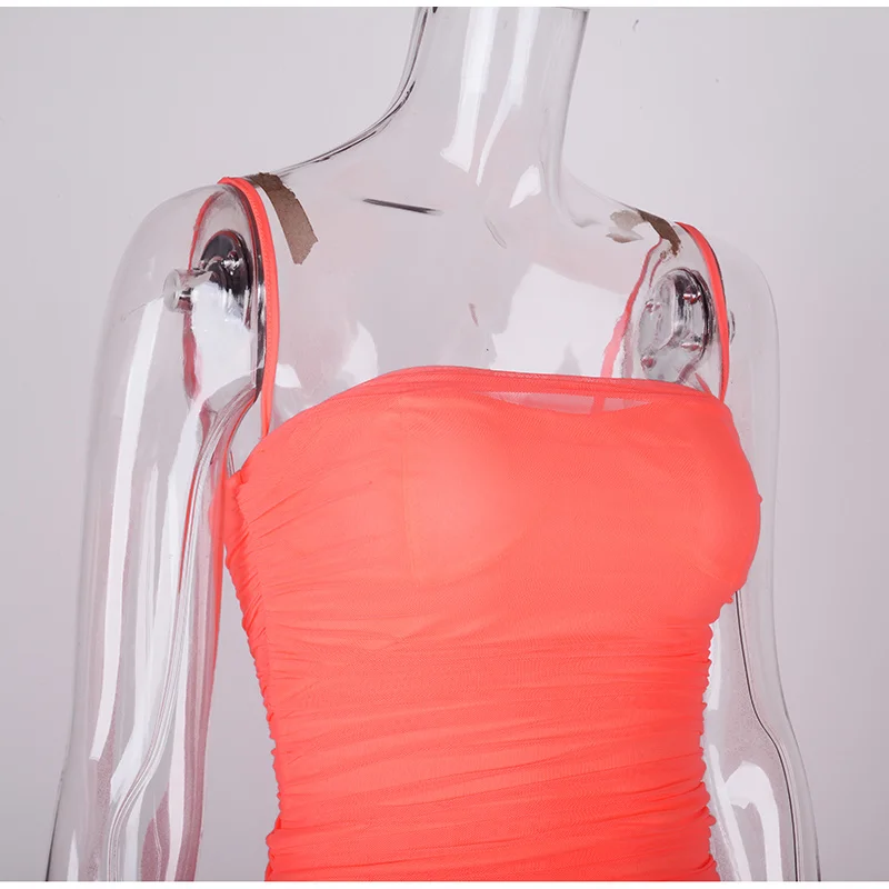 

Two Layers Pleated White Dress Women Bodycon Beach Dress Party Club Wear Sexy Slightly Sheer Ruched Summer Vestidos