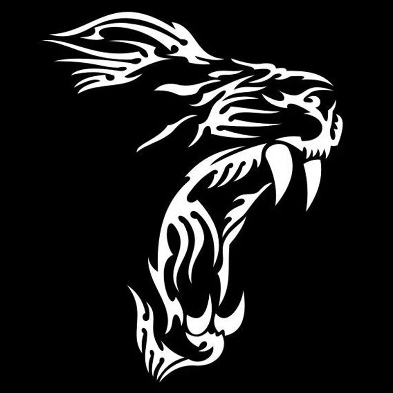 

13X16CM Yawn Lion Funny Vinyl Decals Motorcycle Car Stickers Car-styling