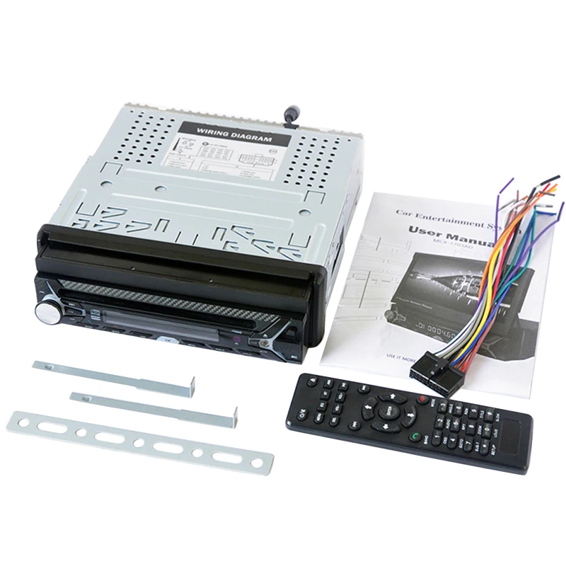 

Рулевое колесо Управление автомобиль радио MP5 плеер FM USB TF 1 Din дистанционного Управление 12V стерео 7 дюймов Автомобильный радиоприемник Aux Пр...