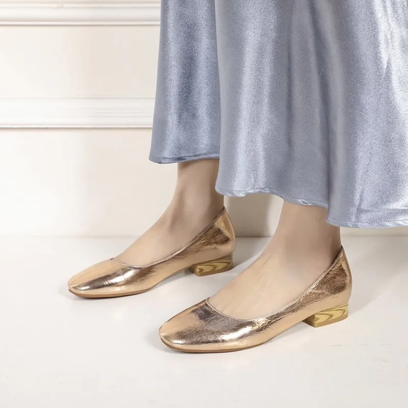 Туфли-лодочки Женские Простые квадратный носок без застежки свадебные туфли для