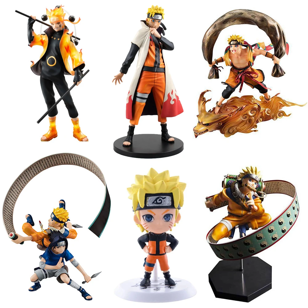 

Naruto Shippuden Figure Action Figurine Anime Model Uzumaki Naruto Kurama Statue Collectible Doll Gift Figma Toys For Children