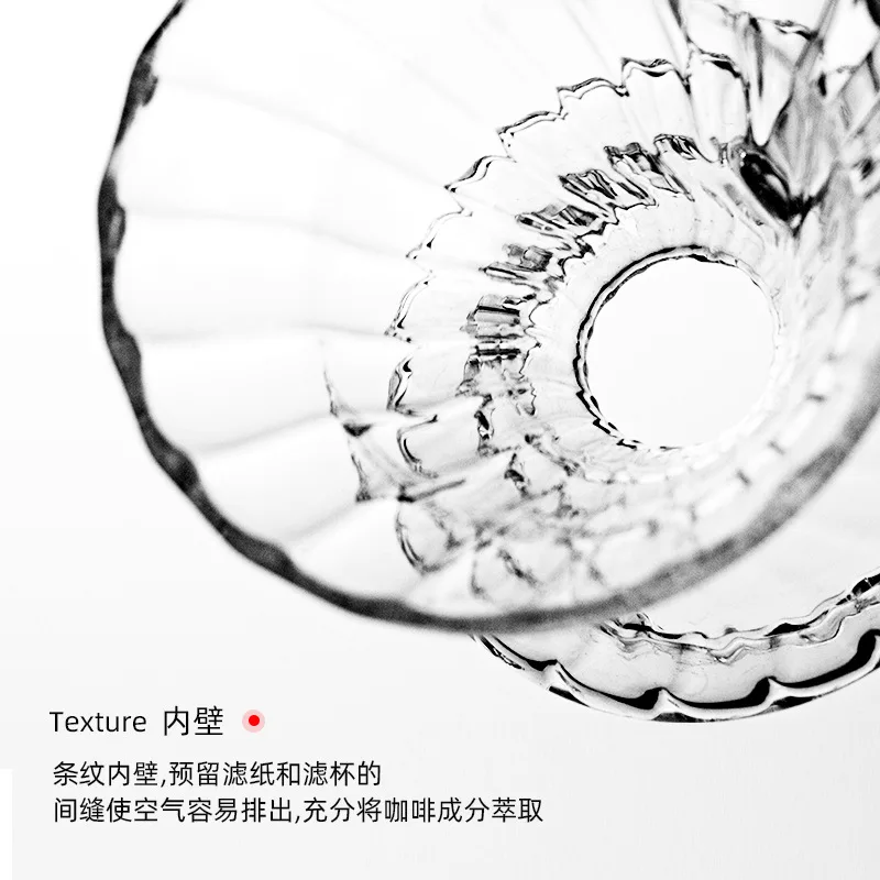 

V60 Reusable Coffee Filter Dripper Espresso Glass Sharing Pot Hand Brewed Nespresso 0.45L Coffee Pot Set Pour Over Coffee Maker