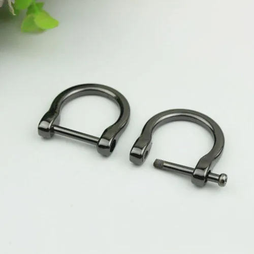 30Pcs 20mm Inner Diameter Metal O D Ring Screws Buckle Handbag Connection Bag Hardware Clasp Dee Ring Hook Accessories