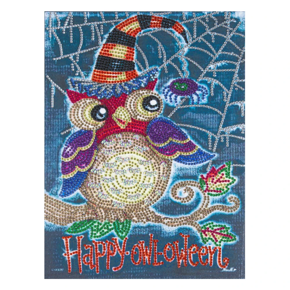 

Мозаичная картина Стразы с изображением милой совы, животных