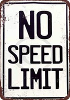 tin sign new aluminum no speed limit vintage reproduction decoratives metal sign 11 8 x 7 8 inch