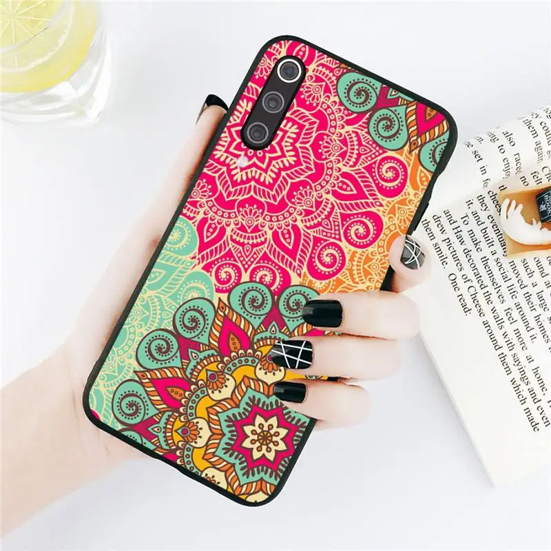 

Mandala flower pattern fashion design Phone Cases For Xiaomi Redmi note 7 8 9 t k30 max3 9 s 10 pro lite Luxury brand shell