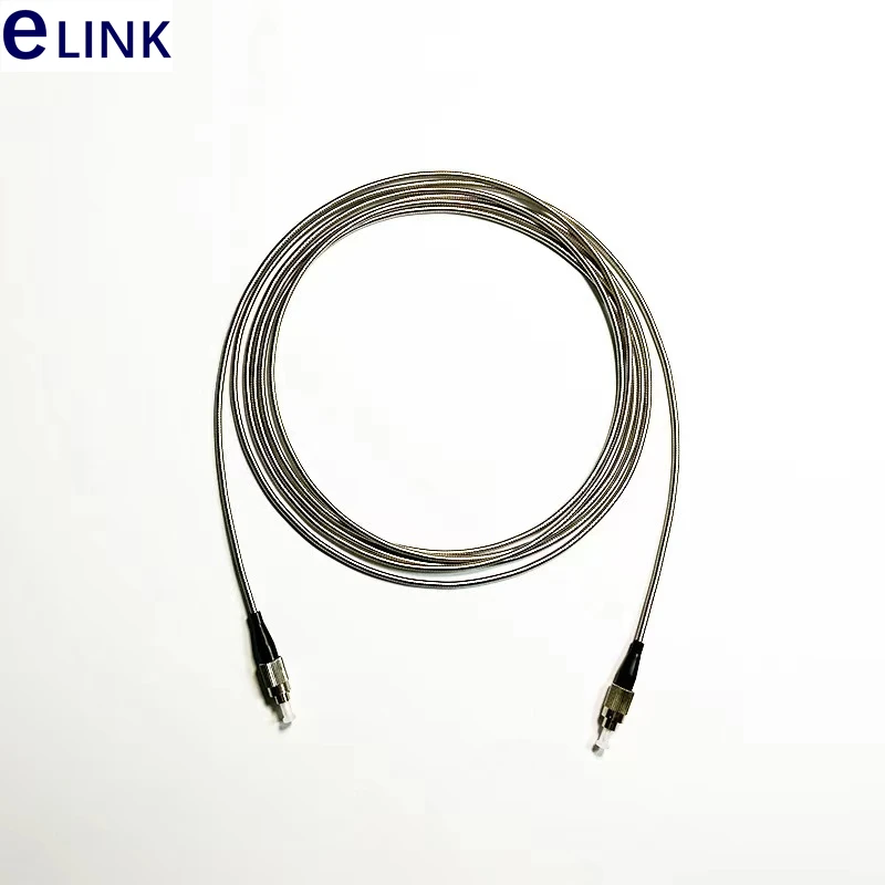 10pcs 3mtr 1C Fiber optic Patchcords stainless steel jacket LC SC FC ST Armored patch cable Outdoor Singlemode jumper SM 2.8mm