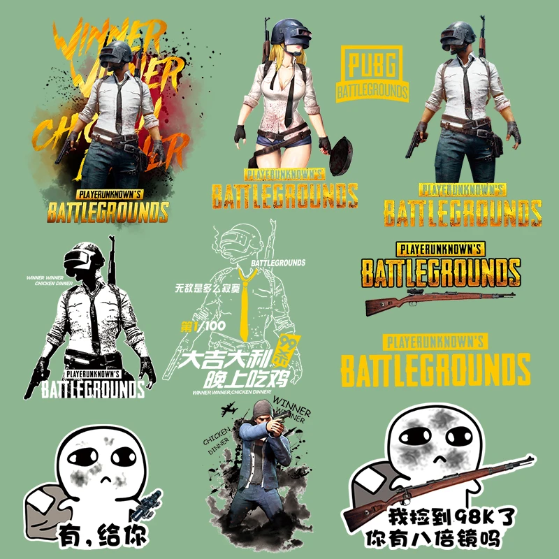 Новые наклейки в стиле панк PUBG на одежду | Дом и сад