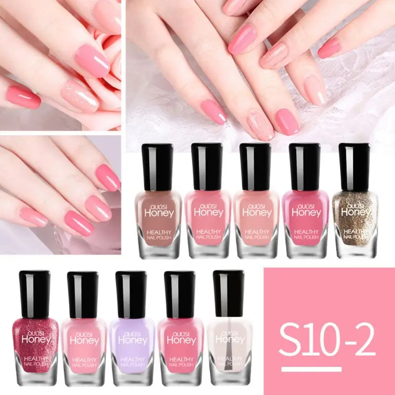 

10pcs Tearable Nail Polish Art Varnish Nails Manicure Lacquer Makeup Decoration Q0KD