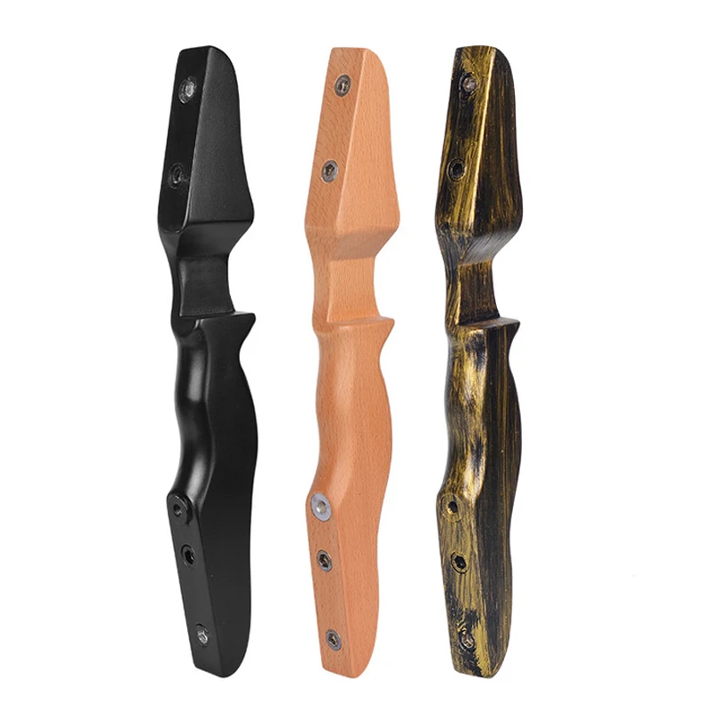 

Straight Pull Bow Handle 39*6.5*3.5cm Wooden Riser Split Detachable Accessory for Archery Hunting Shooting