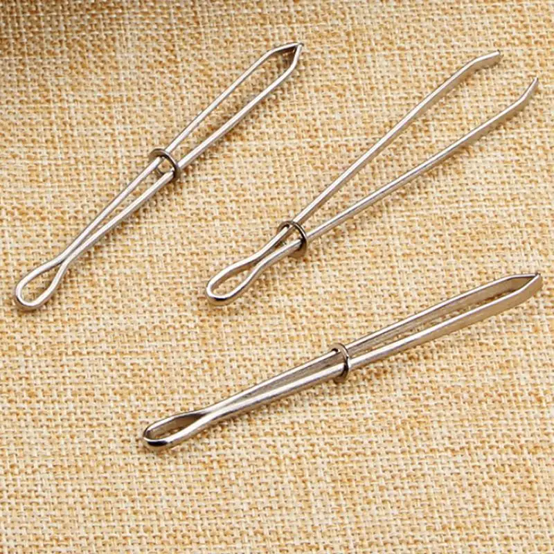 

1PC Stainless Steel Cited Clips Elastic Belt Wearing Rope Weaving Tool Rope Wearing Tools Sewing Accessories