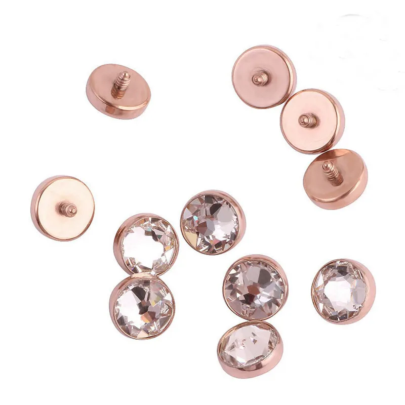 

100% Titanium G23 Micro Skin Diver Dermal Piercing Body Jewelry Summer Style Top Dermal Anchor Jewelry Pircing Disc