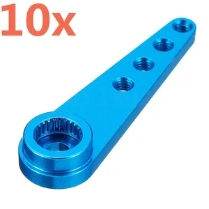 10 шт. Алюминиевый металлический удлинитель руля 37 мм 25 т, сервопривод для 110 моделей автомобилей с дистанционным управлением, детали гусеничного трактора