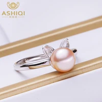 ashiqi real 925 sterling silver ring for women natural freshwater pearl jewelry gift
