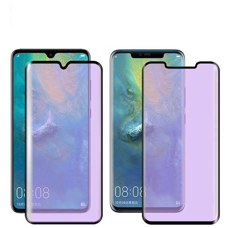 Защитное стекло 3D для Huawei P30 Pro Mate 20 RS закаленное с защитой от синего излучения OPPO