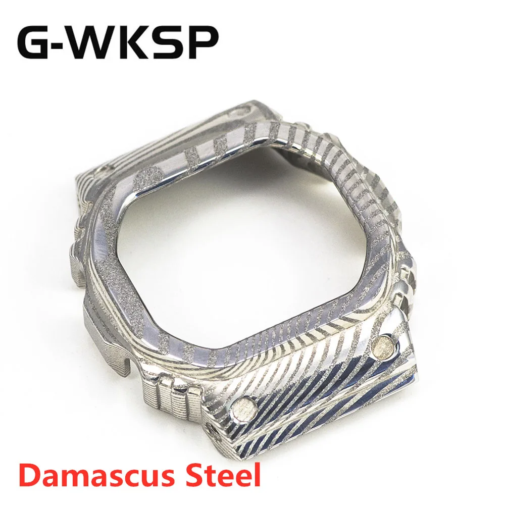 Дамасская сталь DW5600 GW-M5610 Специальный Стиль Часы Ободок Металл ограниченная