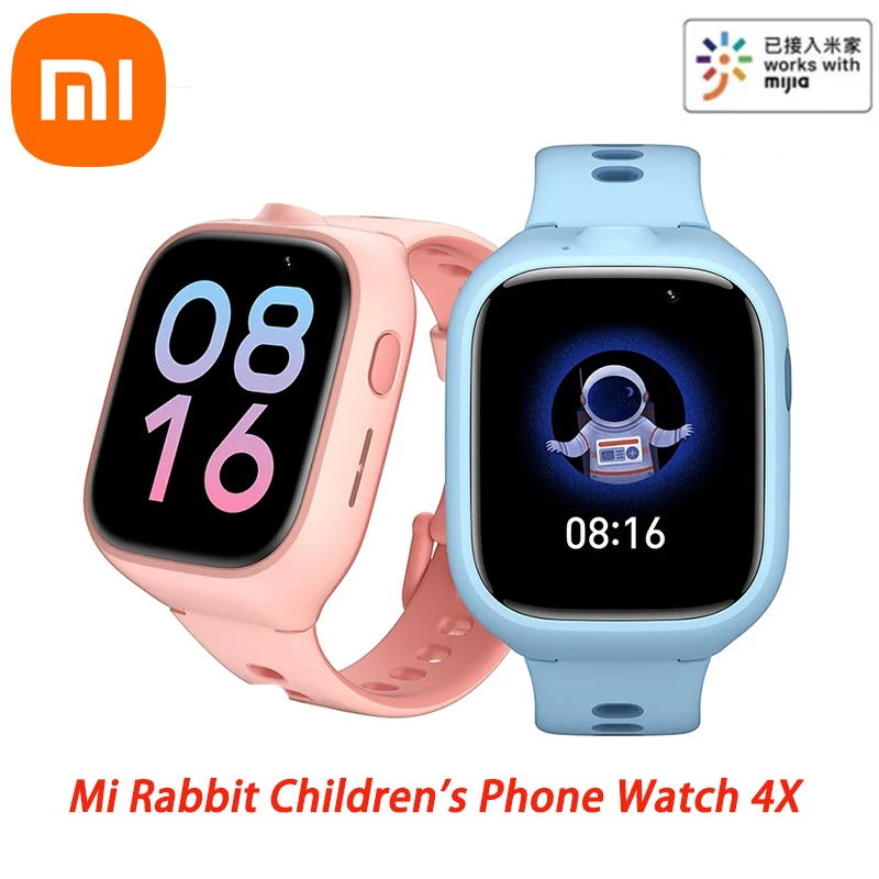 

Xiaomi New 2021 Mi Rabbit Children's Phone Watch 4X Full Netcom 4g Junior High School Primary School Generation Year Smart Water