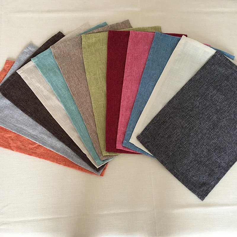 

Cotton and linen high-end solid color tablecloth coffee table cover rectangular household table cloth home textile decoration