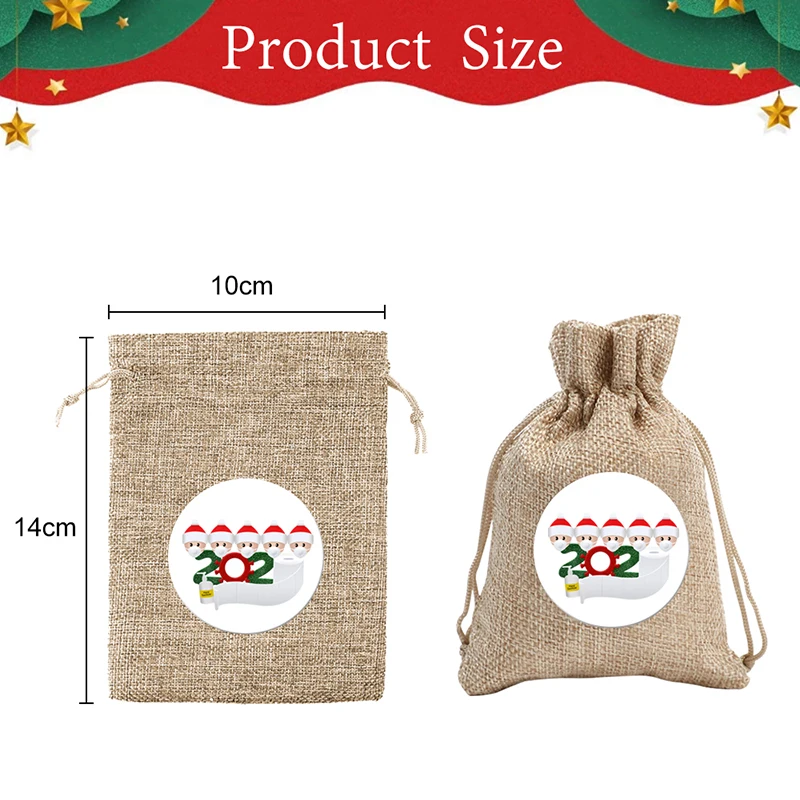 1 шт. креативный Рождественский Подарочный пакет Санта-Клаус мешок для конфет