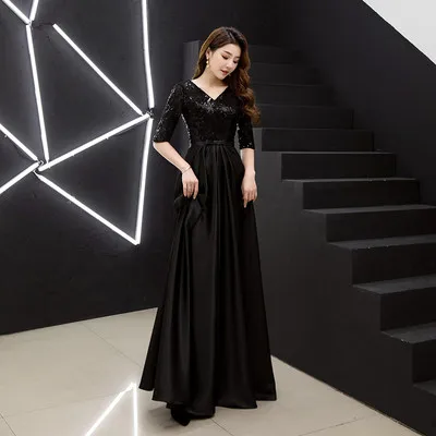 Женское длинное вечернее платье JIN IS золотистое ТРАПЕЦИЕВИДНОЕ ПЛАТЬЕ с