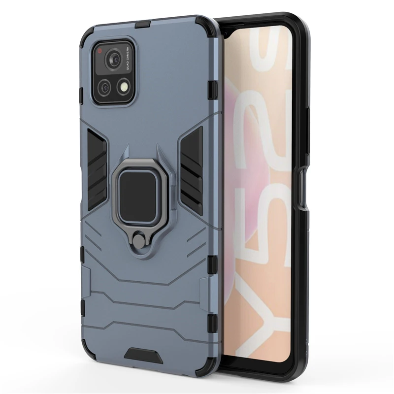 Hard Armor Magnetic Phone Case For Vivo Y52S Case For Vivo Y52S 5G Cover PC Shockproof Hard Bumper PC Cover For Vivo Y52S Fundas