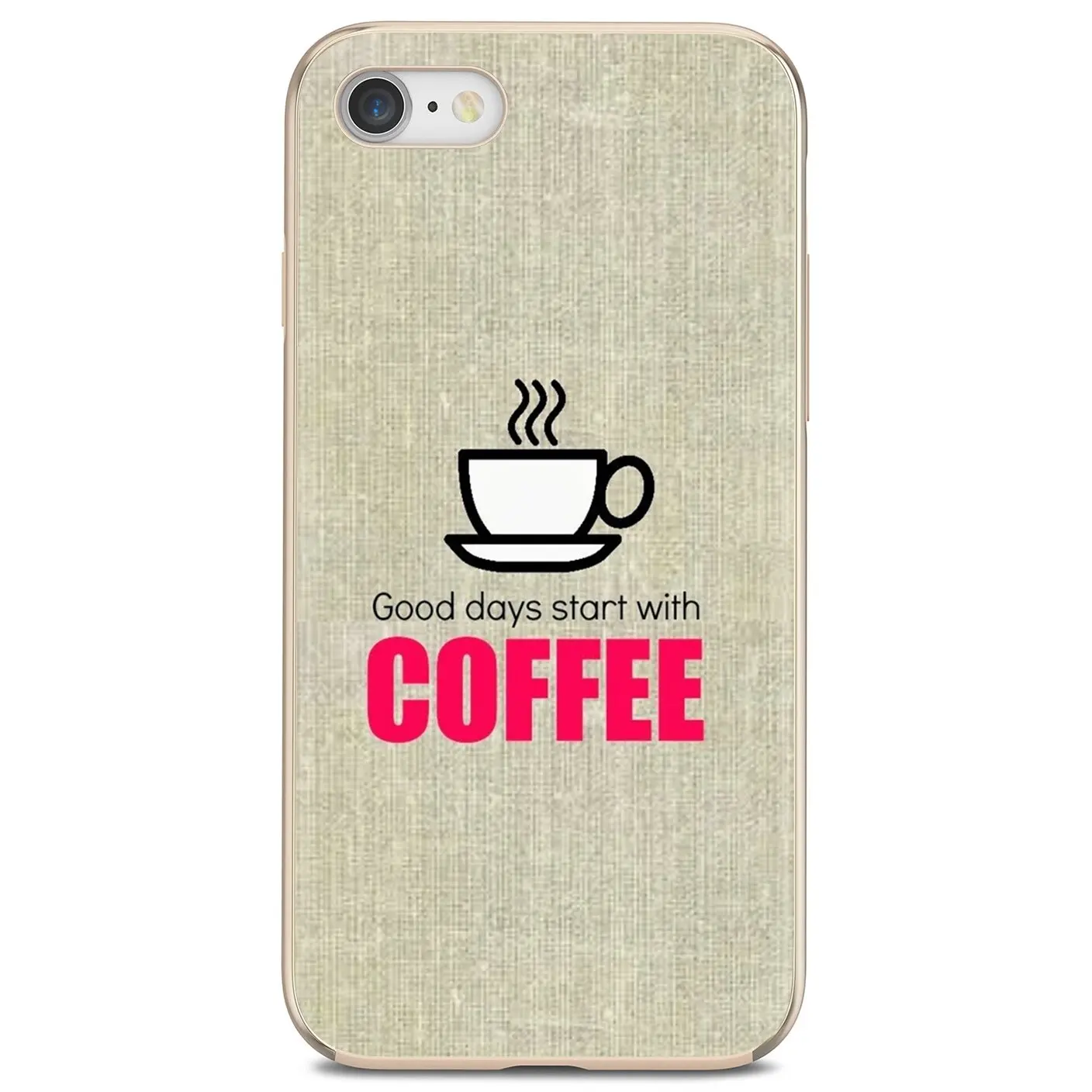 Мягкий силиконовый чехол из ТПУ розовый любовь кофе обои для iPhone 11 Pro 4 4S 5 5S SE 5C 6 6S 7