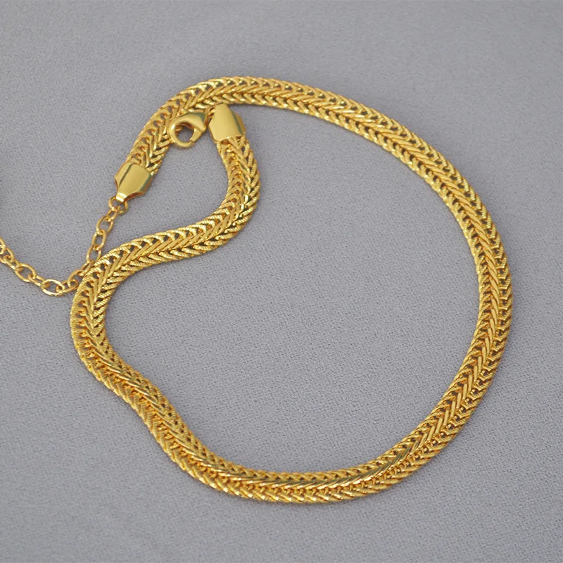 

Timeless Wonder Brass Braided Pave Snake Chain Choker Necklace Women Jewelry Punk Ins Designer Party Gift Rare Gothic Egirl 1432