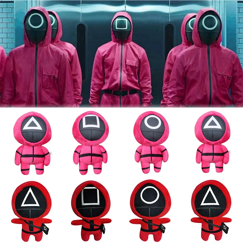 

Новинка 2021, игра «кальмар», плюшевые куклы, плюшевые игрушки, мягкая кукла, корейские забавные мультяшные игры «кальмар», плюшевые игрушки, ...