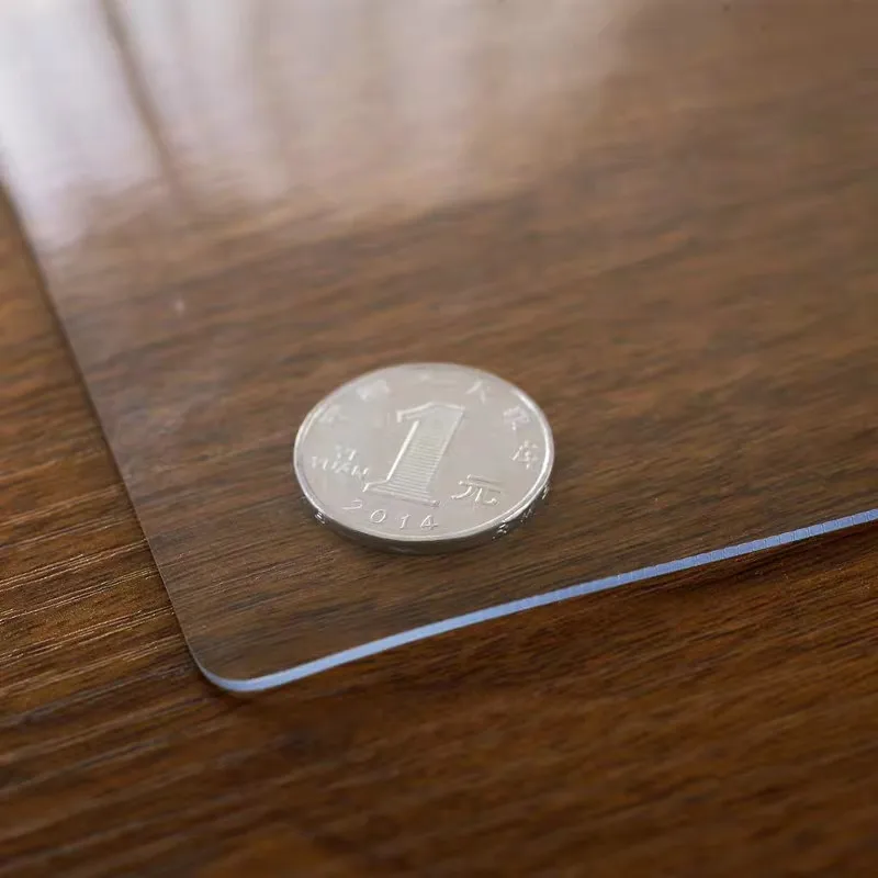 

Pvc Tafelkleed Ronde Tafelkleed Siliconen Waterdicht Oilproof Zachte Glazen Tafel Cover Voor Thuis Keuken Eetkamer Placemat 1Mm