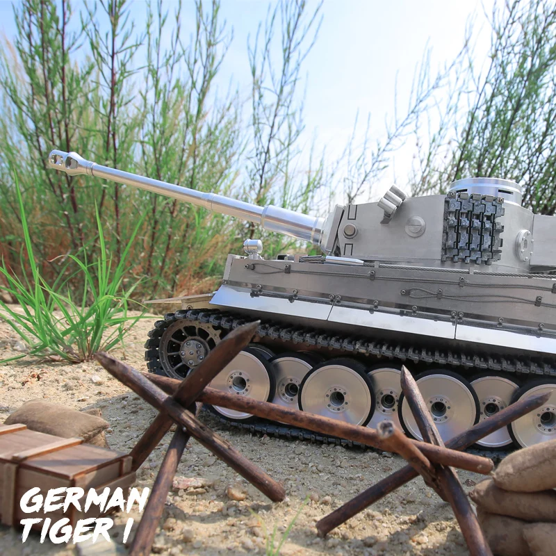 Henglong 1/16 Модернизированный металлический немецкий танк Tiger I RTR rc 3818 Pro модель