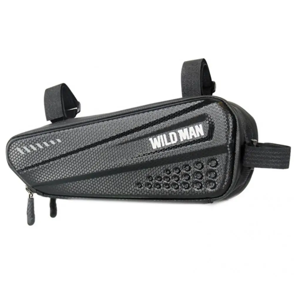 

Zipper Closure Practical Rainproof Zipper Storage Pouch Front Beam Package Lightweight for Bicycle