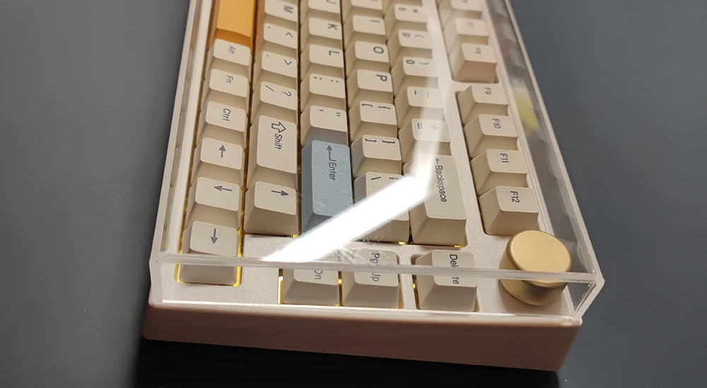 Пылезащитный прозрачный акриловый чехол NJ80 для механической клавиатуры 75%