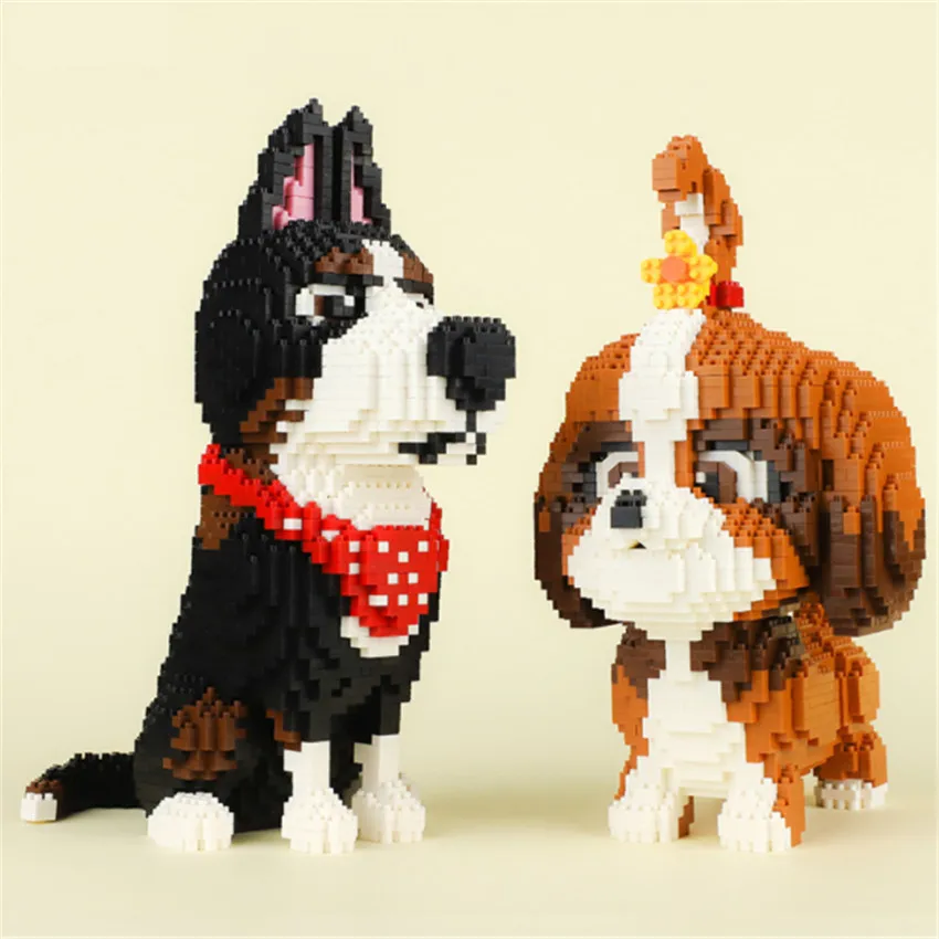 Balody Pet Dog Маргаритка петух белый снежок кролик и супер 3d модель строительные