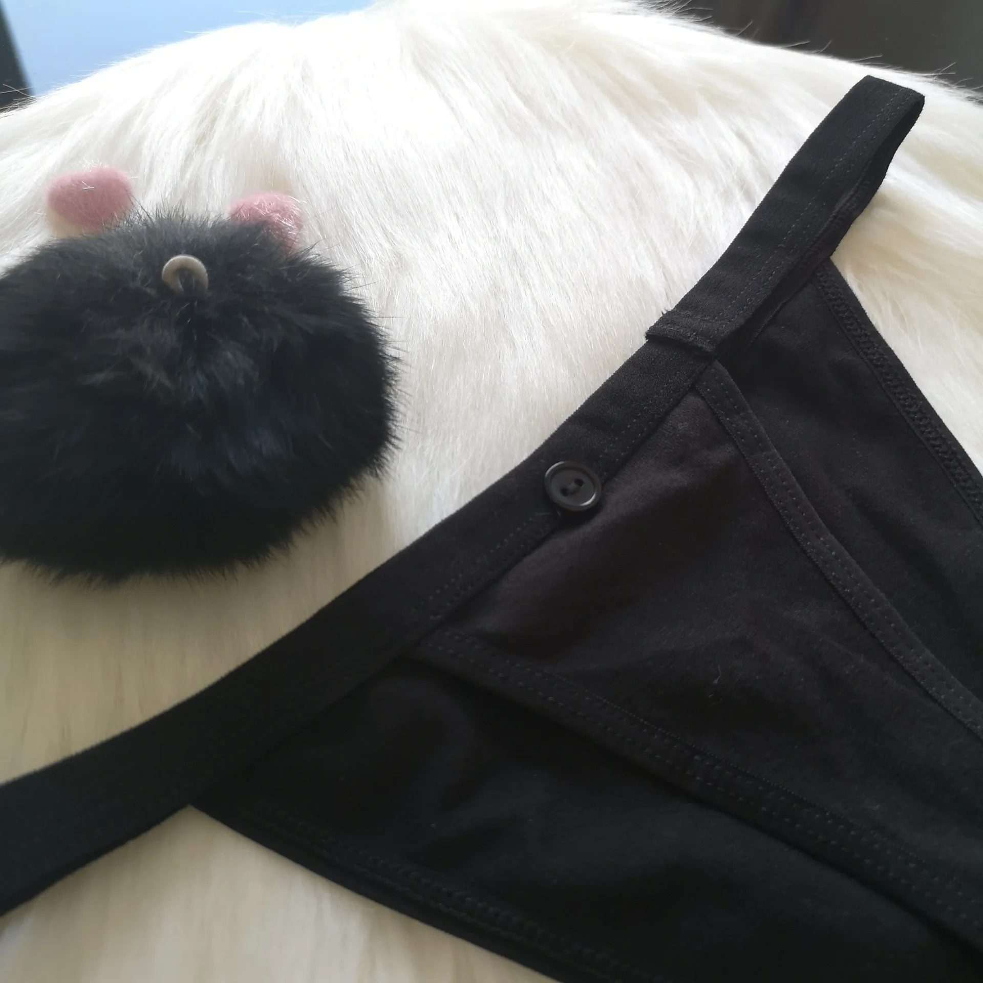 Сексуальное женское белье нижнее стринги милые Лисий мех Бальные T pants милый