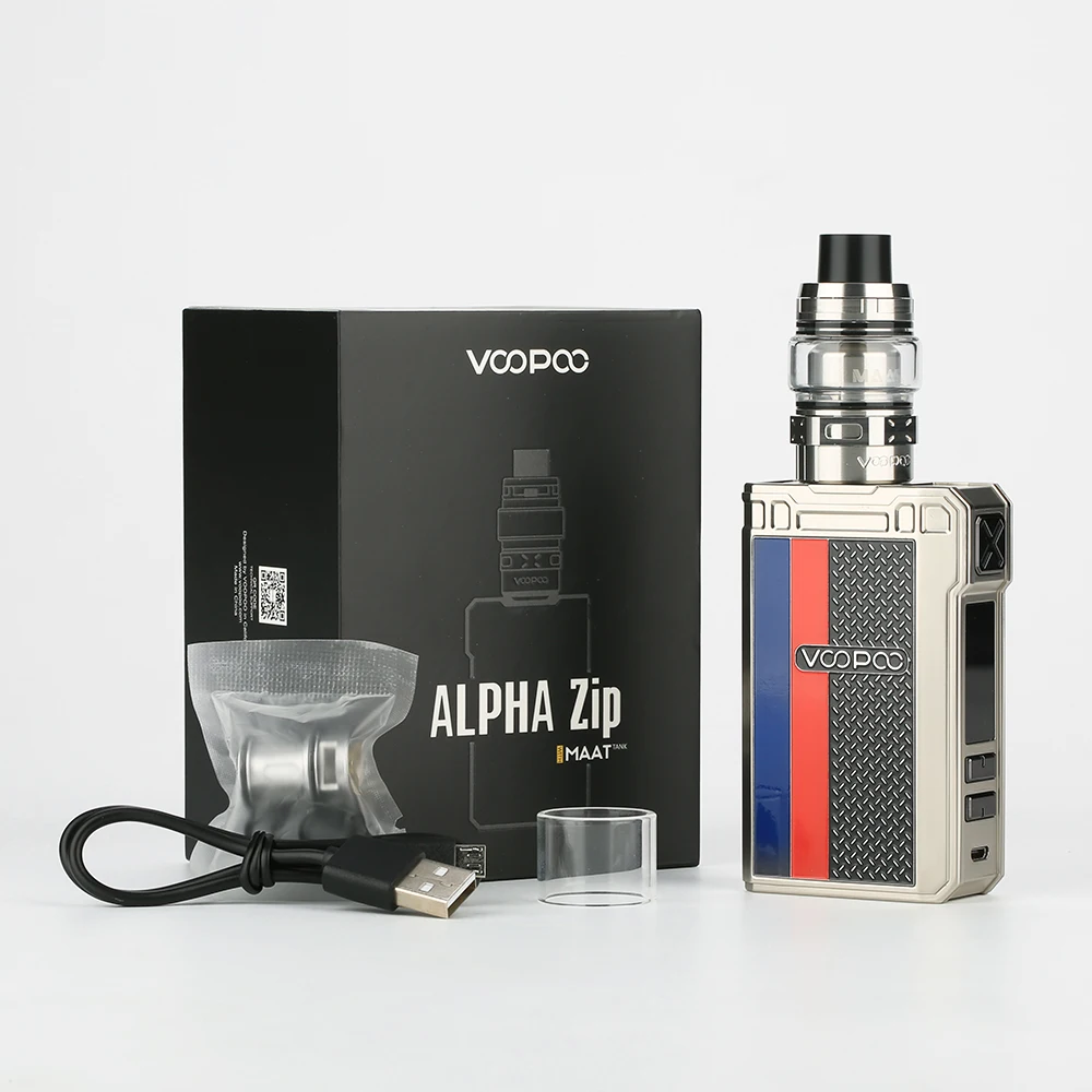 Оригинальный набор VOOPOO Alpha Zip с боксмодом 180 Вт баком Maat и чипом GENE.Fit Voopoo MOD vs Drag 2/