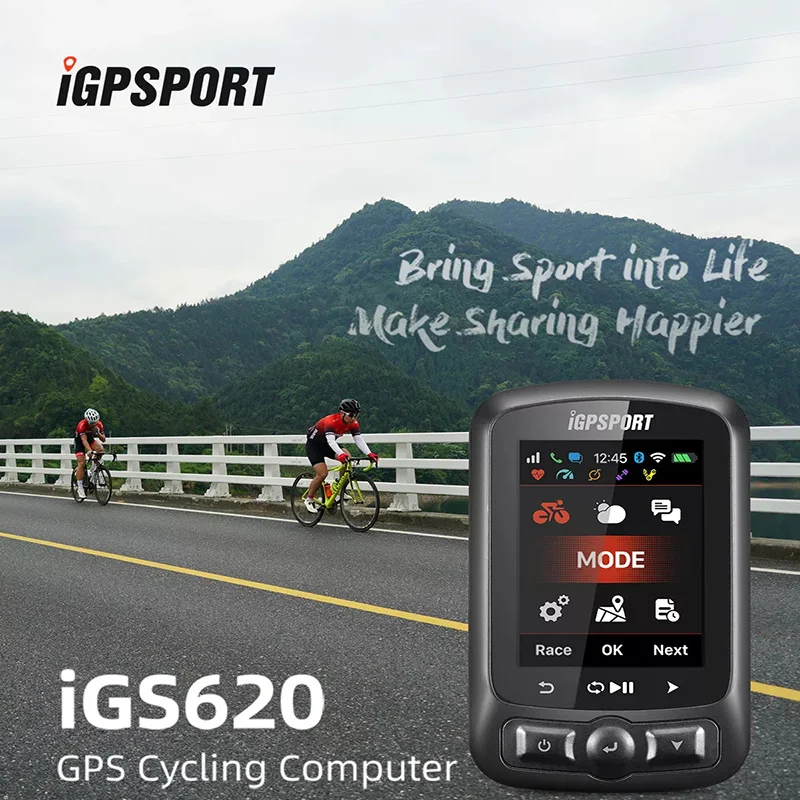 

IGPSPORT IGS620 Bicycle Computer GPS Wireless Ultralight Cycling Speedometer Sensors Heart Rate IPX7 Waterproof Bike Accessories